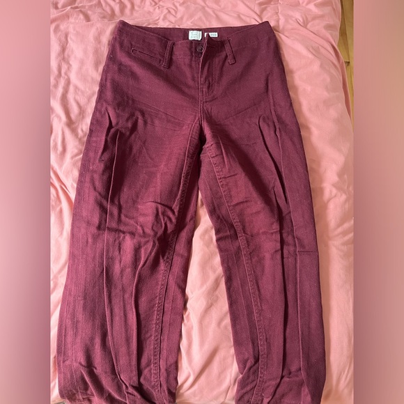 Red Wide Leg Trousers - Picture 2 of 4